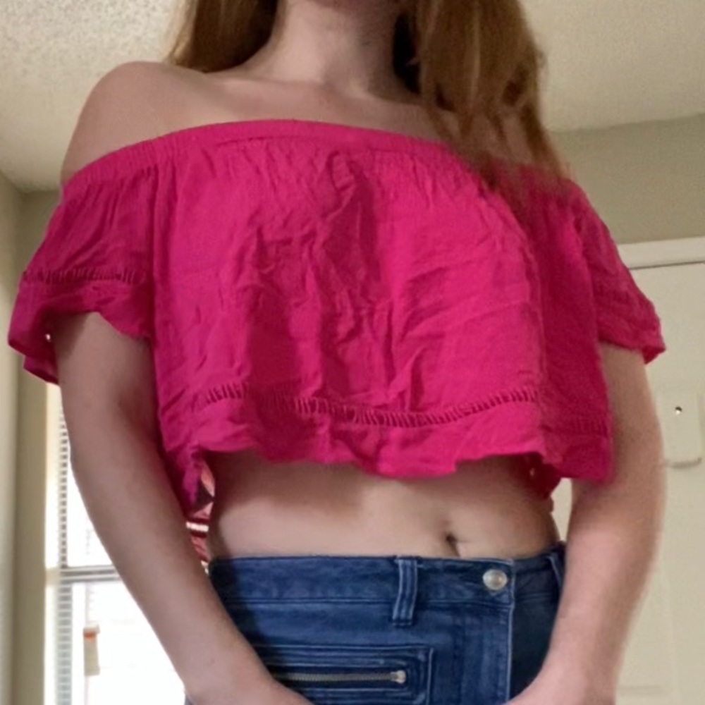 Forever 21 Off Shoulder Crop Top